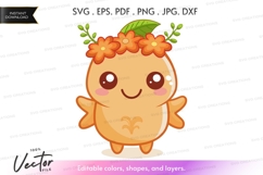 Cute flower crown character Product Image 1