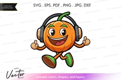 Pumpkin listening to music Product Image 1