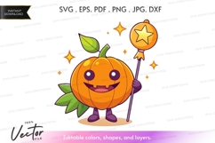 Magical pumpkin character Product Image 1
