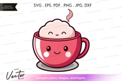 Happy coffee cup with steam Product Image 1