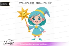 Magical fairy with sun wand Product Image 1