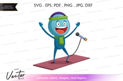 Happy singer clipart Product Image 1
