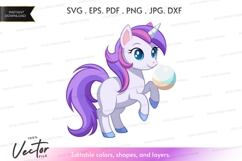 Magical unicorn with ice cream Product Image 1