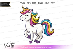 Colorful unicorn silhouette Product Image 1