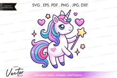 Magical unicorn with wand Product Image 1