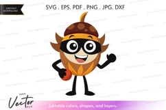 Vector silhouette of a cartoon character Product Image 1