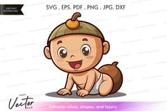 Cute baby in acorn costume Product Image 1