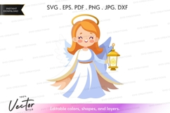 Cute angel holding a lantern Product Image 1