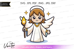 Cute angel holding a torch Product Image 1