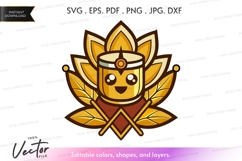 Vector silhouette of a regal lion Product Image 1