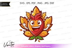 Autumn leaves silhouette Product Image 1