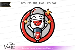 Vector silhouette of a happy astronaut Product Image 1