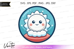 Cute snowflake character Product Image 1