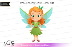 Cute fairy with green wings Product Image 1