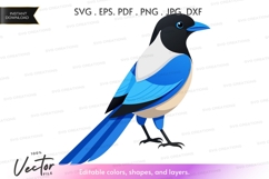 Vector silhouette of a bird Product Image 1
