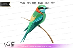 Colorful bird on a branch Product Image 1