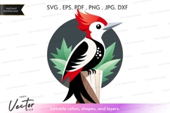 Woodpecker on a branch Product Image 1