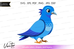 Blue bird silhouette png Product Image 1