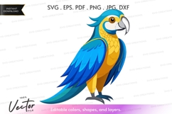 Blue and yellow parrot Product Image 1