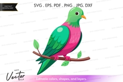 Colorful bird on a branch Product Image 1