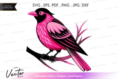 Vector silhouette of a bird Product Image 1