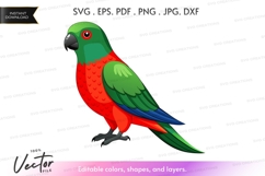 Colorful parrot silhouette png Product Image 1