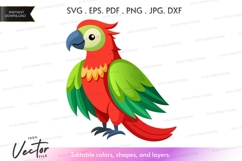 Vibrant parrot silhouette Product Image 1