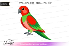Vector silhouette of a parrot Product Image 1