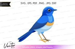 Blue bird silhouette Product Image 1