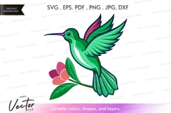 Hummingbird with flower Product Image 1