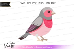 Vector silhouette of a bird Product Image 1