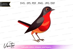 Vector silhouette of a bird Product Image 1