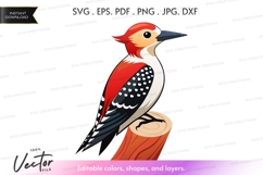 Woodpecker on a log Product Image 1