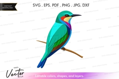 Colorful bird on a branch Product Image 1