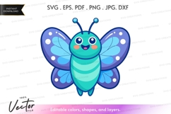 Whimsical butterfly silhouette Product Image 1