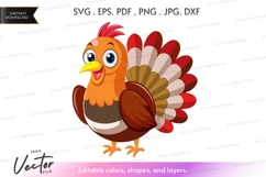 Cartoon turkey Product Image 1