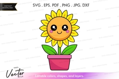 Cute sunflower in a pot Product Image 1