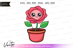 Cute rose in a pot Product Image 1