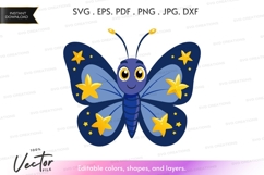 Whimsical nighttime butterfly Product Image 1