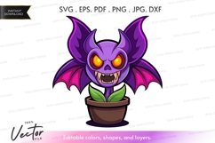Violet bat flower Product Image 1