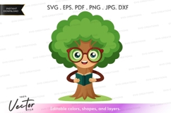 Reading tree silhouette Product Image 1