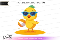 Cool chick on the beach Product Image 1