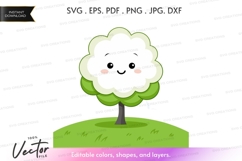 Happy cloud tree silhouette Product Image 1