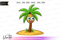 Cartoon palm tree Product Image 1