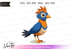 Colorful bird silhouette Product Image 1