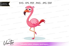 Playful pink flamingo silhouette Product Image 1