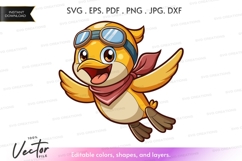 Adventurous duckling in flight Product Image 1
