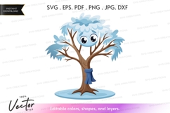 Winter tree silhouette Product Image 1