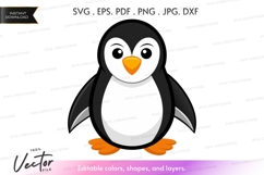 Cute penguin silhouette Product Image 1