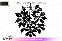 Holly berry Vector Clipart Product Image 1